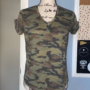 Stella Tweed Distressed Camouflaged Tee